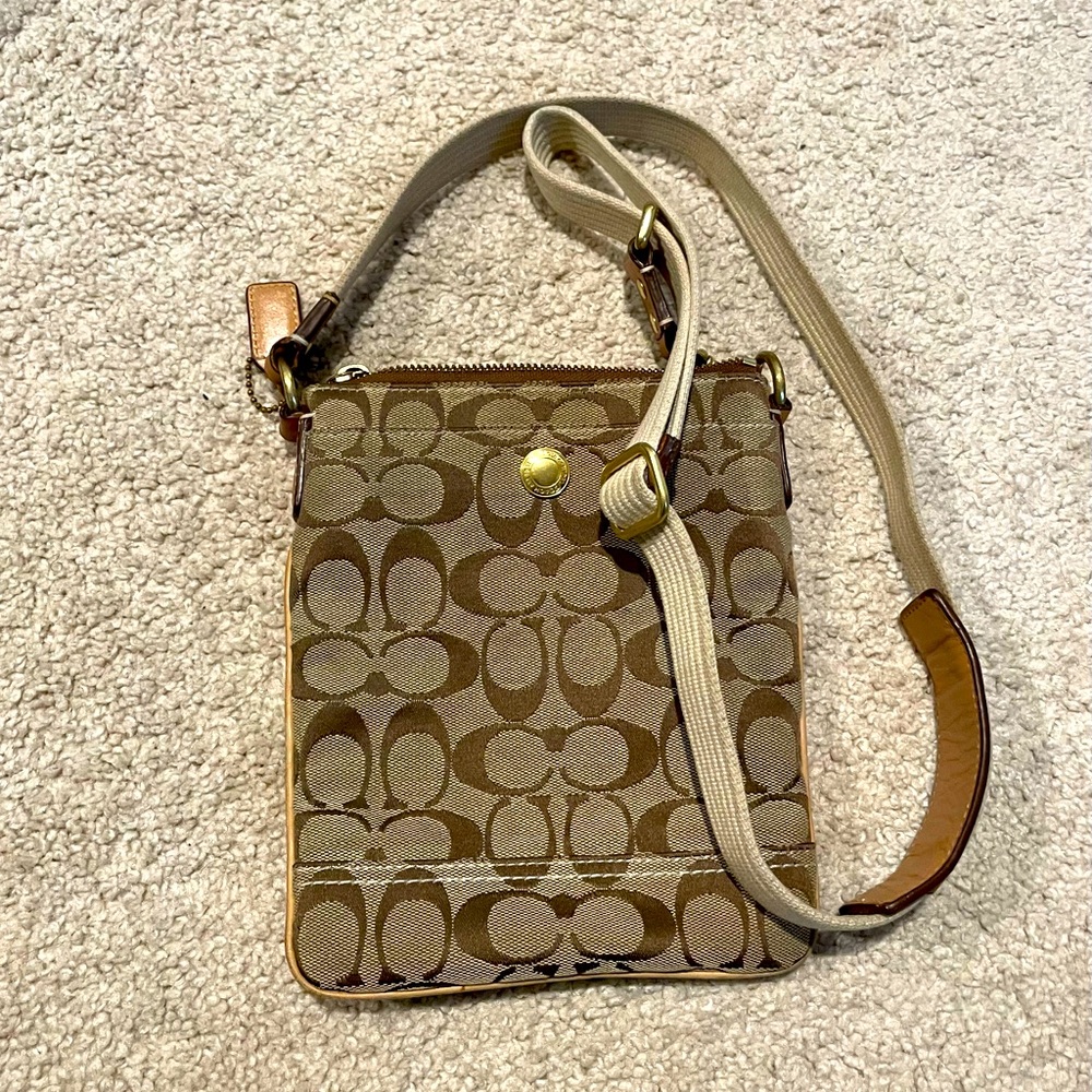 Used COACH crossbody logo bag